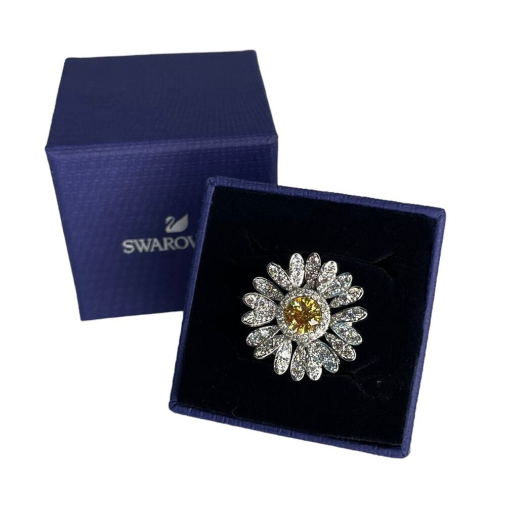 swarovski Eternal Flower ring Flower, Yellow, Mixed metal finish 55 EUR / USA 7